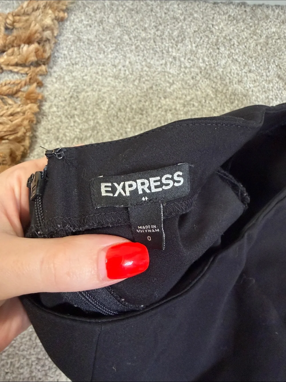 Express Classic Black Wrap Mini Skort